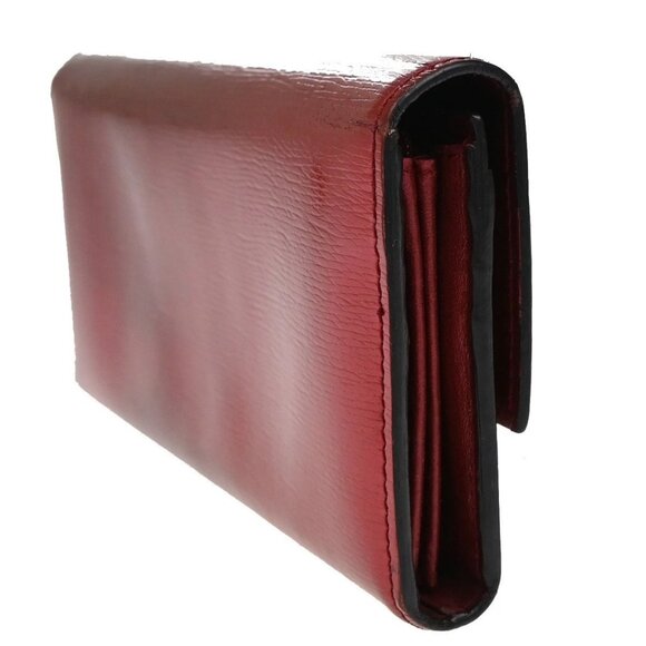 GUCCI GG Lovely Heart Long Bifold Wallet Purse Leather Red GHW Italy 02KB157 - Picture 3 of 15